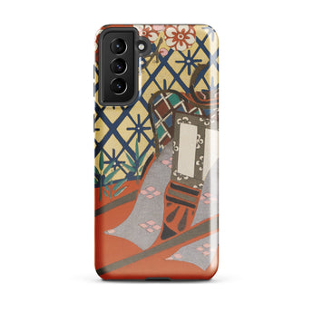 Kago Carriage - Kamisaka Sekka Phone Case Samsung Galaxy S21 Plus / Matte Vibrant Illustrated Phone Case Traditional Japanese Aesthetic
