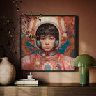 Kaito - Gay Japanese Astronaut Framed Canvas