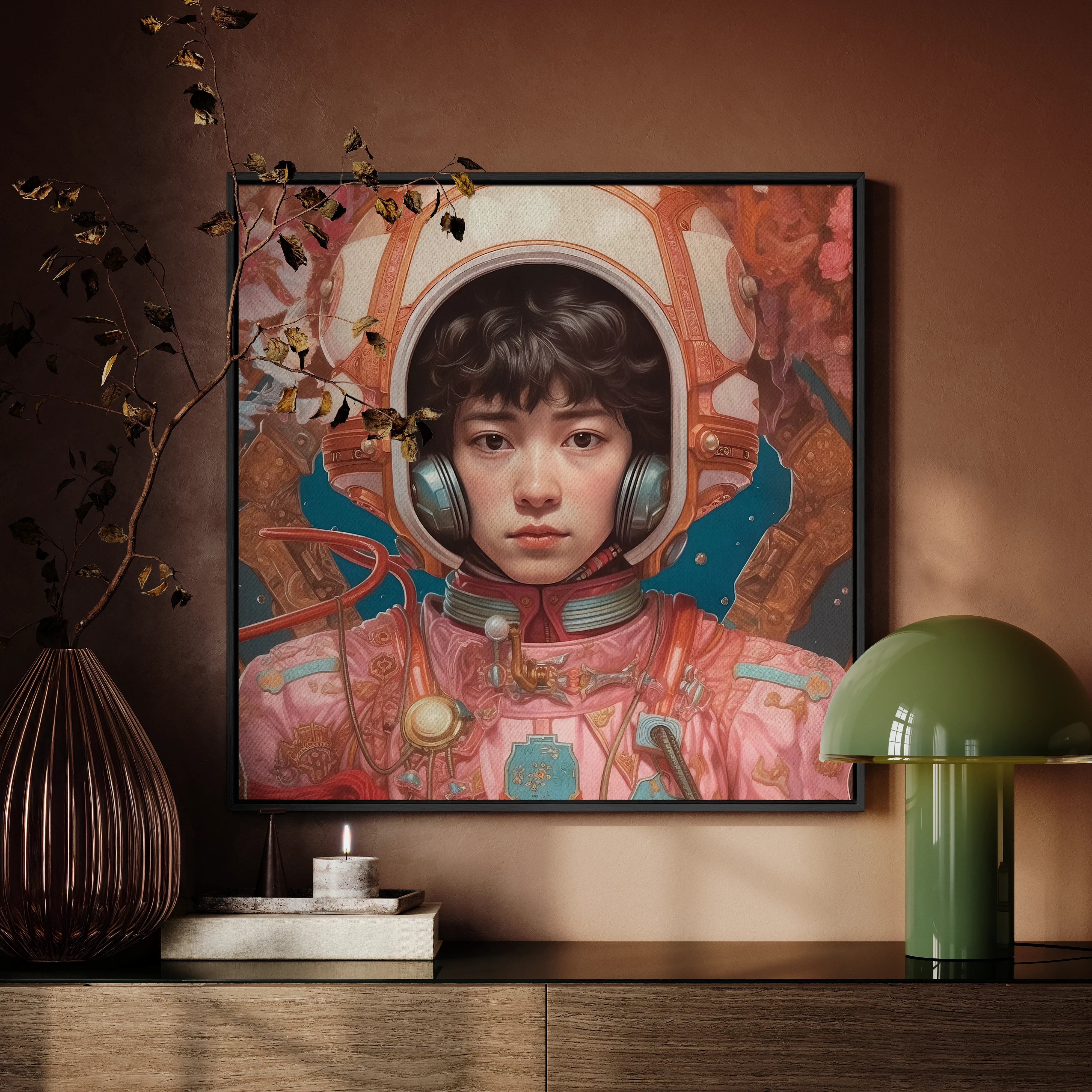 Kaito - Gay Japanese Astronaut Framed Canvas Posters Prints & Visual Artwork