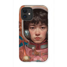 Kaito - Gay Japanese Astronaut Iphone Case, 12 Mini / Matte, Phone Case Artwork Astronaut Colorful Spacesuit Helmet