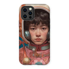 Kaito - Gay Japanese Astronaut Iphone Case, 12 Pro / Matte, Phone Case Artwork Astronaut Pink Spacesuit Headphones