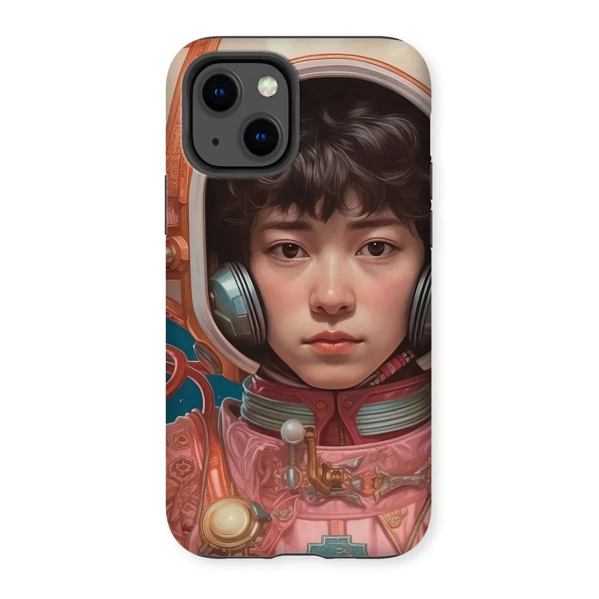 Kaito - Gay Japanese Astronaut Iphone Case, 13 / Matte, Phone Case Artwork Astronaut Pink Spacesuit Ornate
