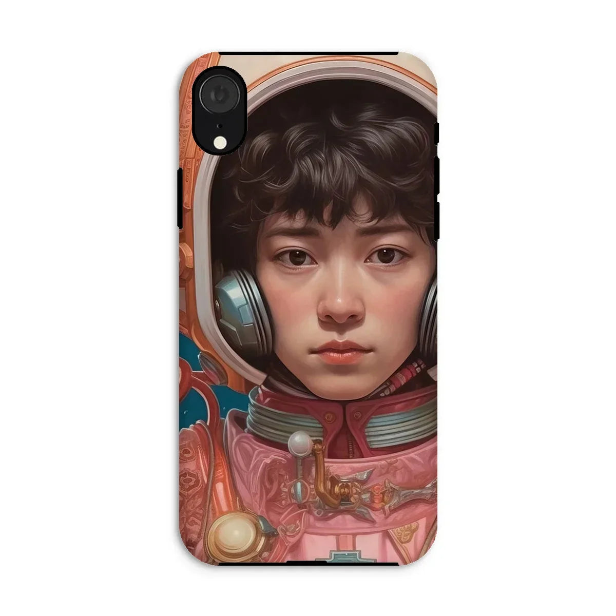 Kaito - Gay Japanese Astronaut Iphone Case, Xr / Matte, Phone Case Artwork Astronaut East Asian Features Pink