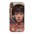 Kaito - Gay Japanese Astronaut Iphone Case, Xs / Matte, Phone Case Artwork Astronaut Pink Spacesuit Headphones