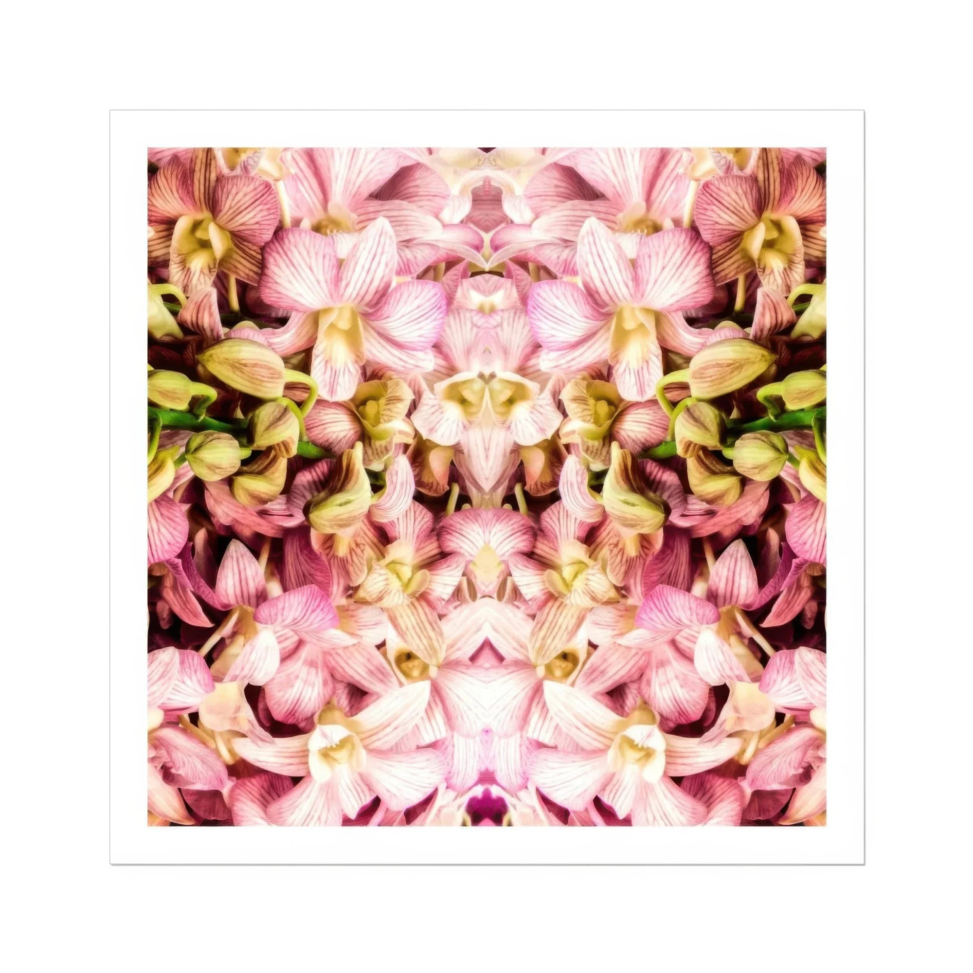 Think Pink - Kaleidoscopic Orchid Art Print Posters Prints & Visual Artwork