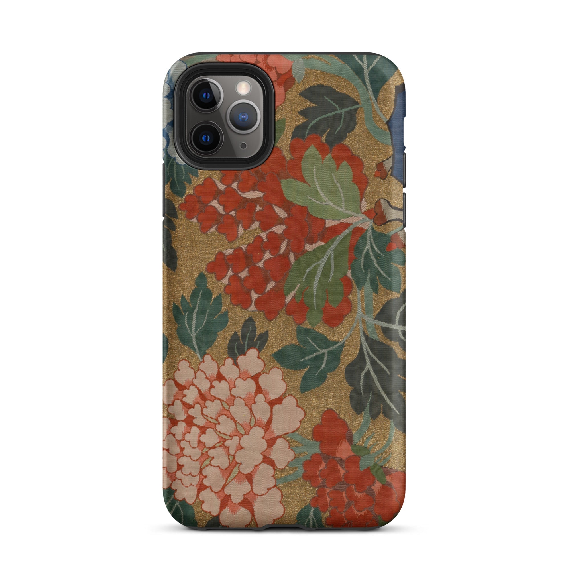 K’assu Fragment - Qing Dynasty Floral Textile Iphone Case, 11 Pro Max / Matte, Floral-patterned Smartphone Case