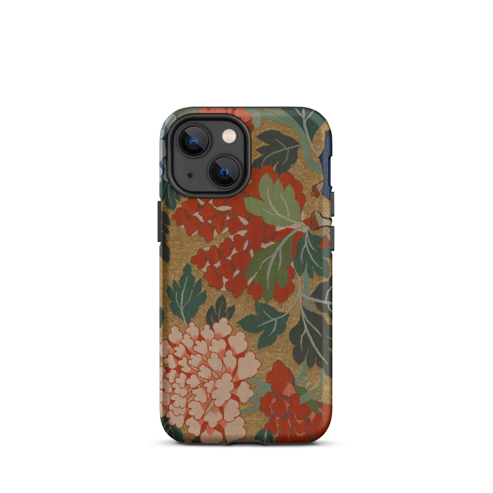 K’assu Fragment - Qing Dynasty Floral Textile Iphone Case, 13 Mini / Matte, Floral Patterned Phone Case