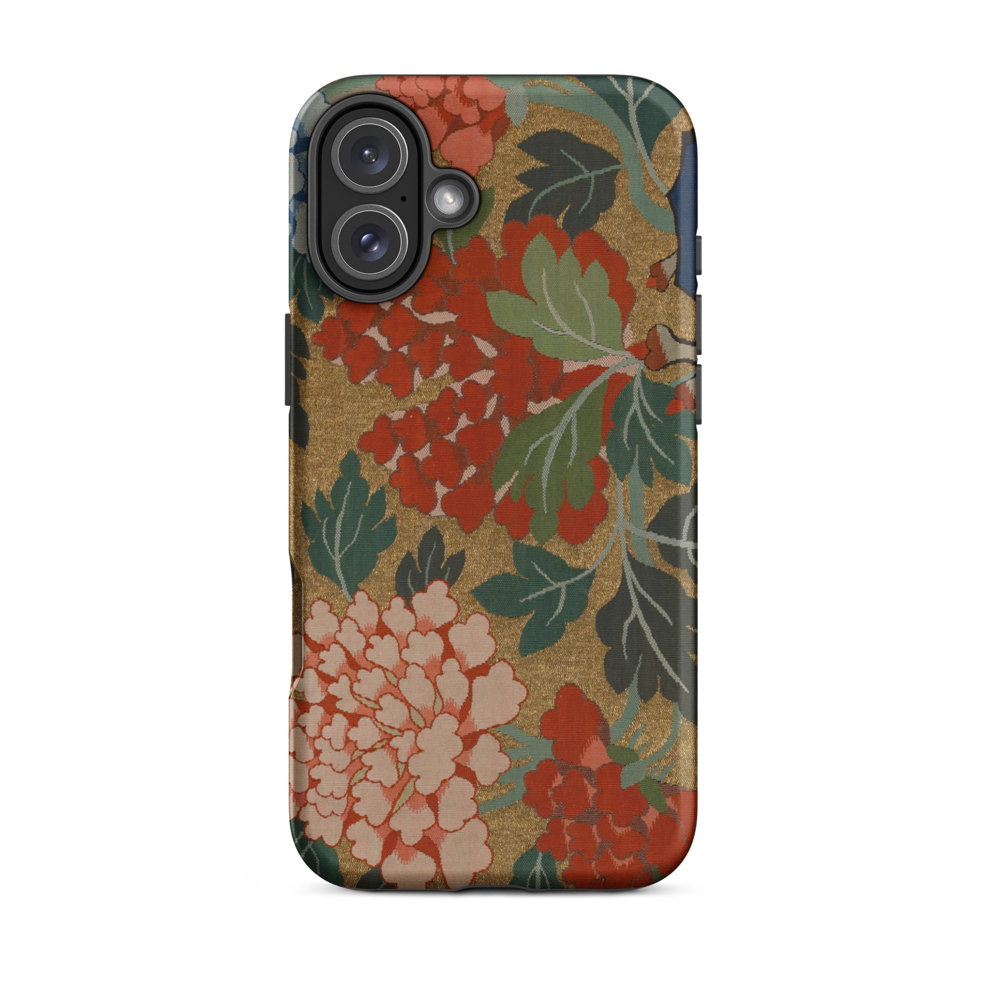 K’assu Fragment - Qing Dynasty Floral Textile Iphone Case, 16 Plus / Matte, Floral-patterned Phone Case