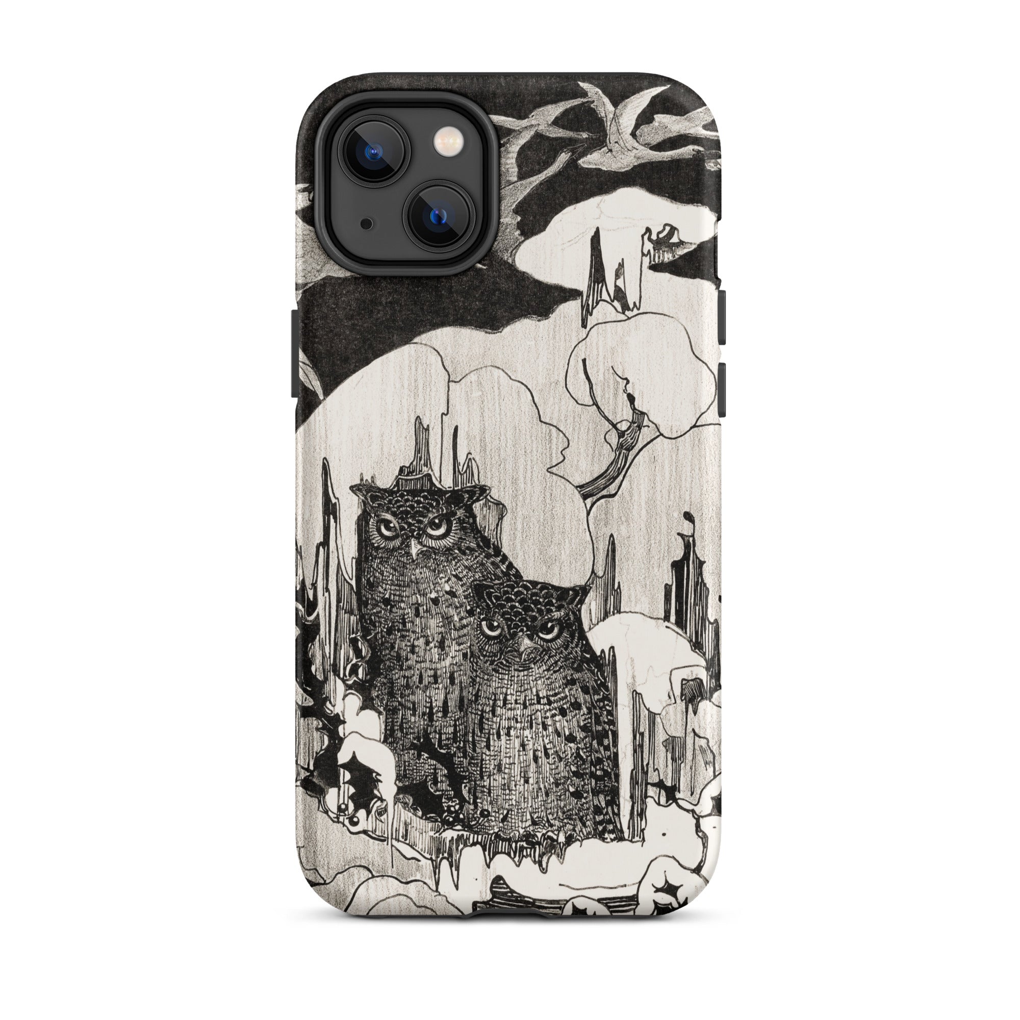 Kerstnacht Theo Van Hoytema Iphone Case, 14 Plus / Matte, Owl Themed Phone Case