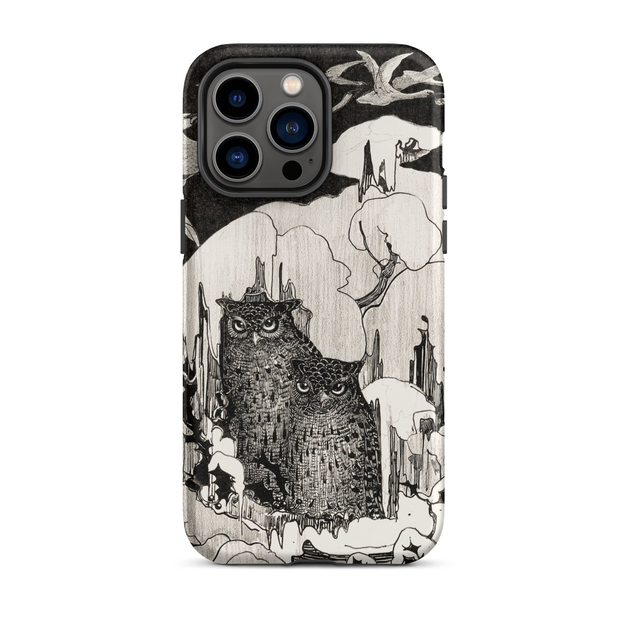 Kerstnacht Theo Van Hoytema Iphone Case, 14 Pro Max / Matte, Owl Themed Phone Case