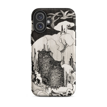 Kerstnacht - Theo Van Hoytema Iphone Case, 16 Plus / Matte, Owl-themed Phone Case