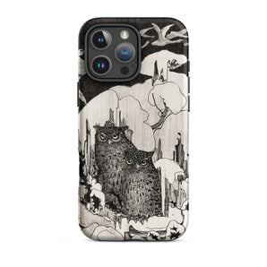 Kerstnacht - Theo Van Hoytema Iphone Case, 16 Pro Max / Matte, Owl-themed Phone Case