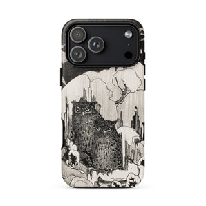 Kerstnacht - Theo Van Hoytema Phone Case, Van Hoytema’s Monochrome Twilight, Gaze Unblinking Beneath, Wind-twisted Snow Clouds