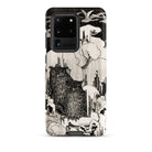 Kerstnacht Theo Van Hoytema Samsung Case, Galaxy S20 Ultra / Matte, Smartphone Case Black White Illustration Two Owls Among
