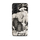 Kerstnacht Theo Van Hoytema Samsung Case, Galaxy S21 Plus / Matte, Black White Illustrated Phone Case Two Owls Trees