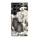 Kerstnacht Theo Van Hoytema Samsung Case, Galaxy S24 Ultra / Matte, Phone Case Black White Illustration Two Owls Forest