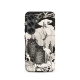 Kerstnacht - Theo Van Hoytema Samsung Case, Galaxy S25 / Matte, Black White Illustrated Phone Case Owls Winter Landscape