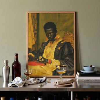 Khayman - Gay Afrikaanse vampierkunstprint / Canvas, Posters, prints & beeldende kunst, Toby Leon