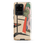Kimono Valet - Kamisaka Sekka Phone Case Samsung Galaxy S20 Ultra / Matte Beige Traditional Japanese Ukiyo-e Style Illustration Print,