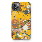 King Dasaratha Proceeds to Rama’s Wedding - Shangri Ramayana Iphone Case, 11 Pro Max / Matte, Iphone Case Traditional Indian Miniature