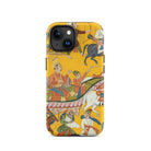 King Dasaratha Proceeds to Rama’s Wedding Shangri Ramayana Iphone Case, 15 / Matte, Phone Case Historical Scene