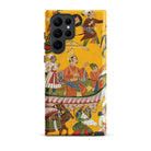 King Dasaratha Proceeds to Rama’s Wedding Shangri Ramayana Samsung Case, Galaxy S22 Ultra / Matte, Vibrant Yellow Phone Case Detailed