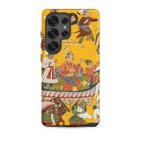 King Dasaratha Proceeds to Rama’s Wedding - Shangri Ramayana Samsung Case, Galaxy S25 Ultra / Matte, Phone Case Colorful Indian Miniature