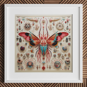 King Dom Beetle - Alien Insect Taxonomy Art Print