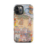 King Sal Visits Kala Yavana - Harivamsa Iphone Case, 11 Pro / Matte, Phone Case Mughal Painting
