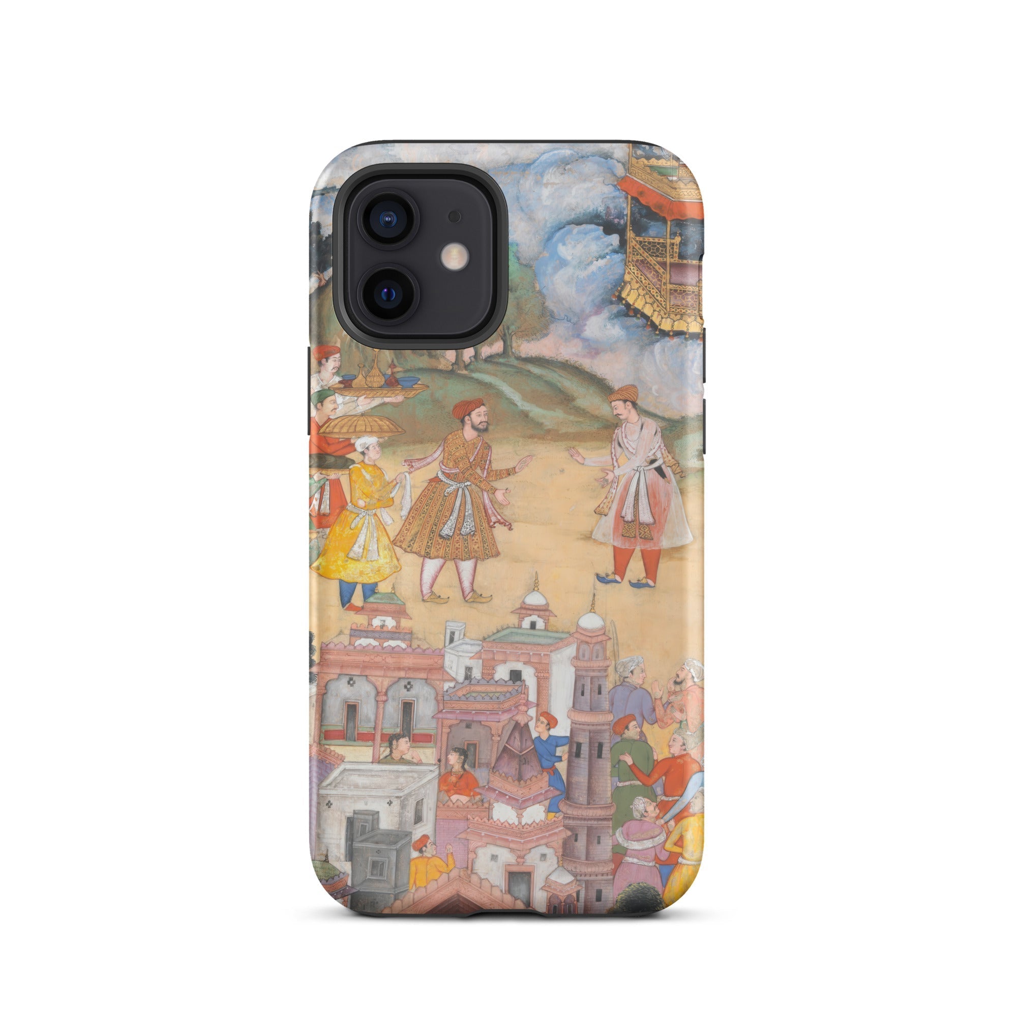 King Sal Visits Kala Yavana Harivamsa Iphone Case, 12 / Matte, Phone Case Historical Painting