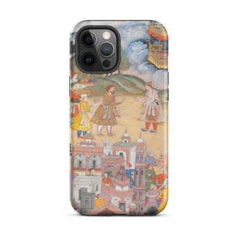 King Sal Visits Kala Yavana - Harivamsa Iphone Case, 12 Pro Max / Matte, Phone Case Historical Scene
