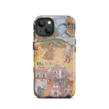 King Sal Visits Kala Yavana - Harivamsa Iphone Case, 13 / Matte, Phone Case Historical Scene
