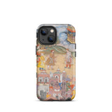 King Sal Visits Kala Yavana - Harivamsa Iphone Case, 13 Mini / Matte, Phone Case Historical Artwork