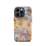 King Sal Visits Kala Yavana - Harivamsa Iphone Case, 13 Pro / Matte, Phone Case Historical Scene