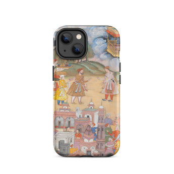 King Sal Visits Kala Yavana - Harivamsa Iphone Case, 14 / Matte, Iphone Case Historical Painting