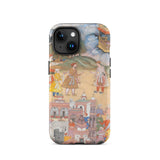 King Sal Visits Kala Yavana - Harivamsa Iphone Case, 15 / Matte, Phone Case Historical Painting