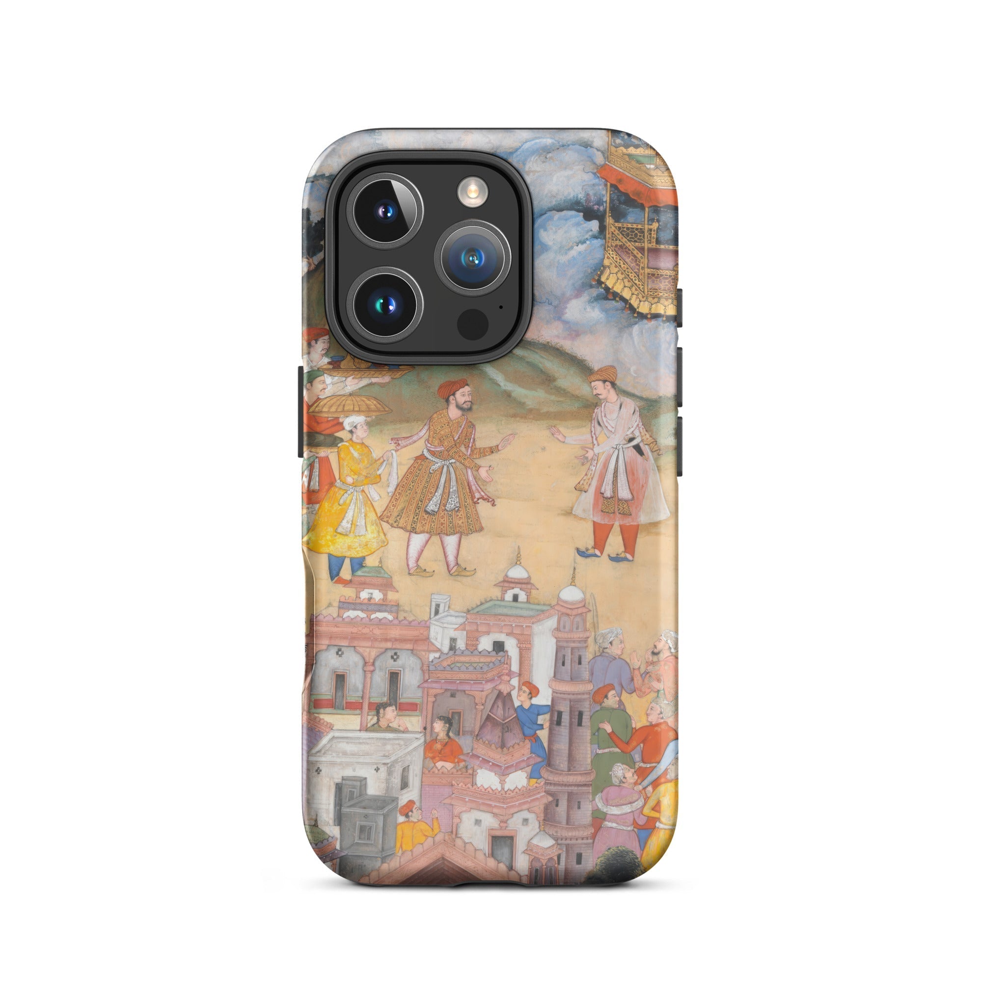 King Sal Visits Kala Yavana Harivamsa Iphone Case, 16 Pro / Matte, Phone Case Historical Artwork