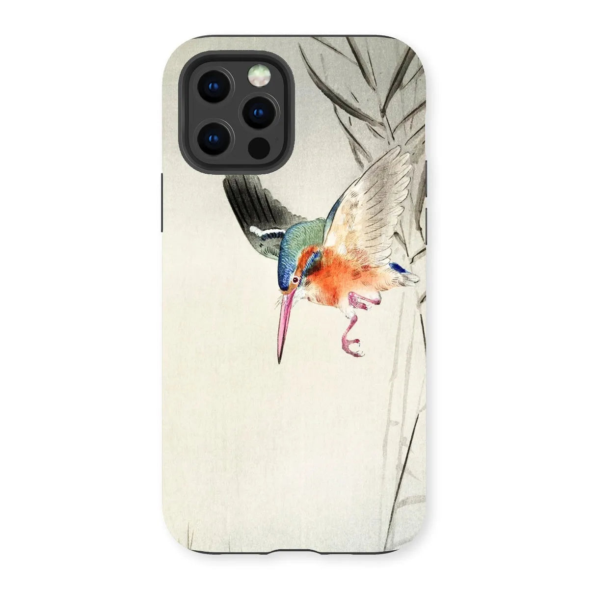 Kingfisher Hunting - Kachōe Bird Art Phone Case - Ohara Koson - Iphone 13 Pro / Matte - Mobile Phone Cases - Aesthetic