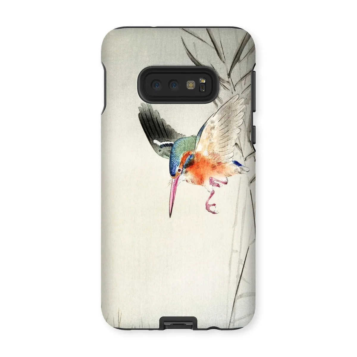 Kingfisher Hunting - Kachōe Bird Art Phone Case - Ohara Koson - Samsung Galaxy S10e / Matte - Mobile Phone Cases