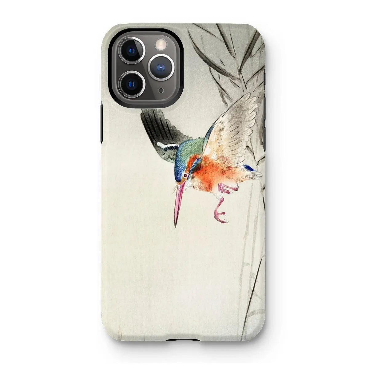 Kingfisher Hunting - Kachōe Bird Art Phone Case - Ohara Koson - Iphone 11 Pro / Matte - Mobile Phone Cases - Aesthetic