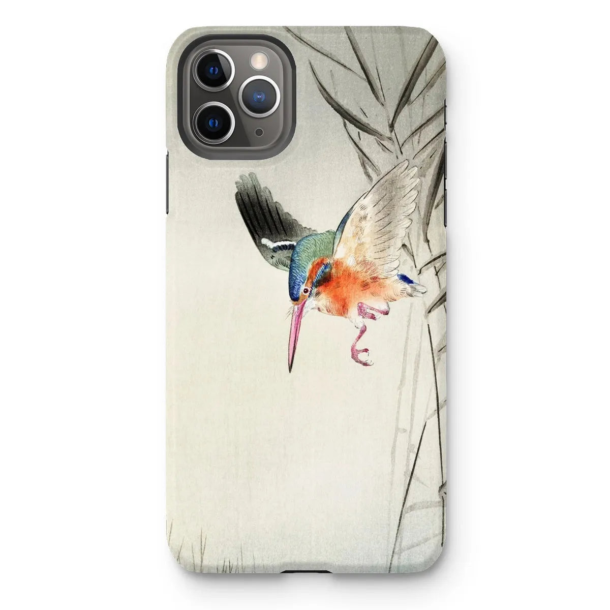 Kingfisher Hunting - Kachōe Bird Art Phone Case - Ohara Koson - Iphone 11 Pro Max / Matte - Mobile Phone Cases