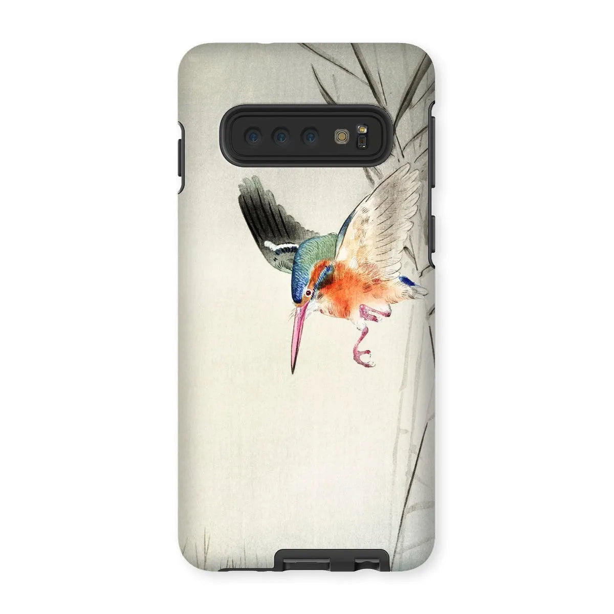 Kingfisher Hunting - Kachōe Bird Art Phone Case - Ohara Koson - Samsung Galaxy S10 / Matte - Mobile Phone Cases