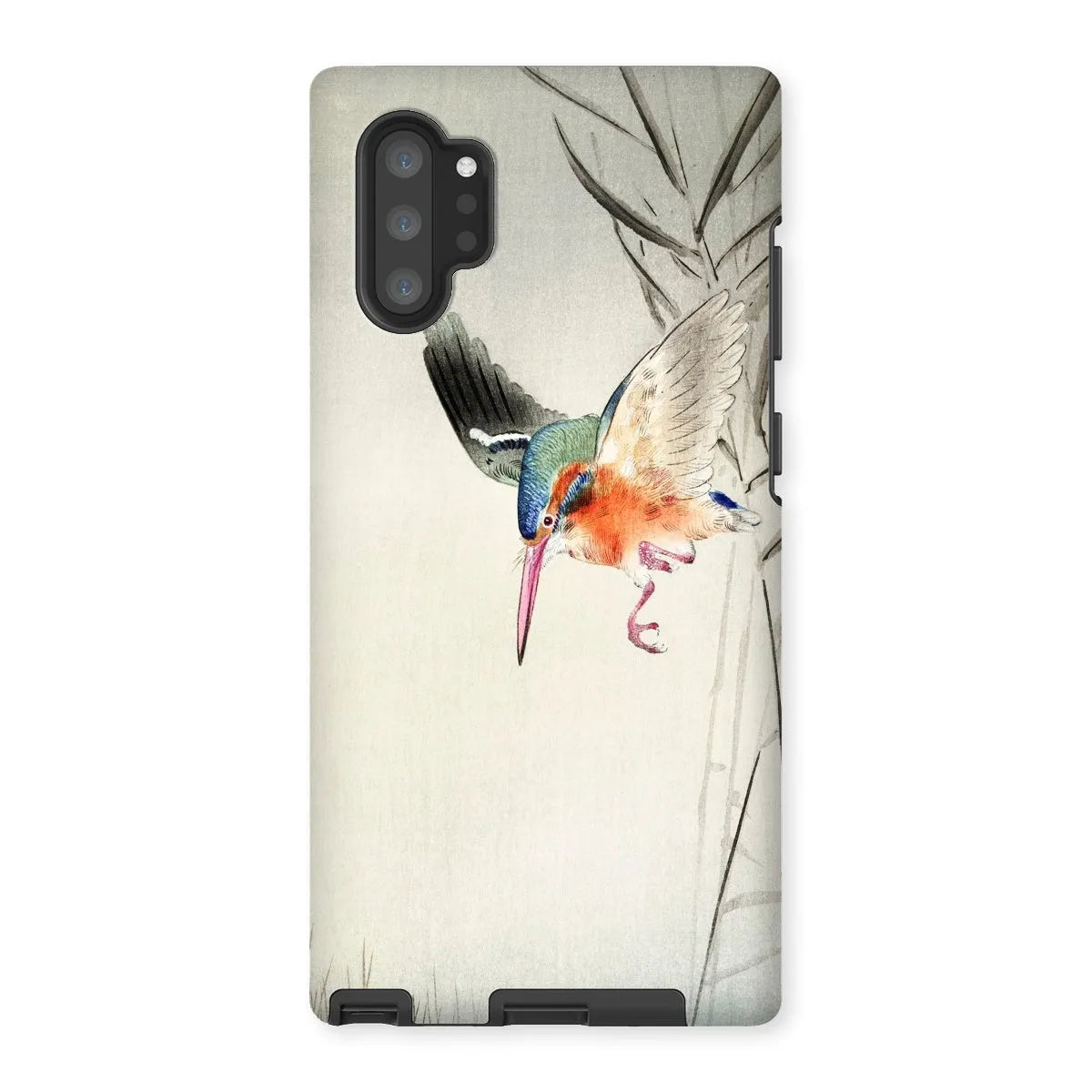 Kingfisher Hunting - Kachōe Bird Art Phone Case - Ohara Koson - Samsung Galaxy Note 10p / Matte - Mobile Phone Cases