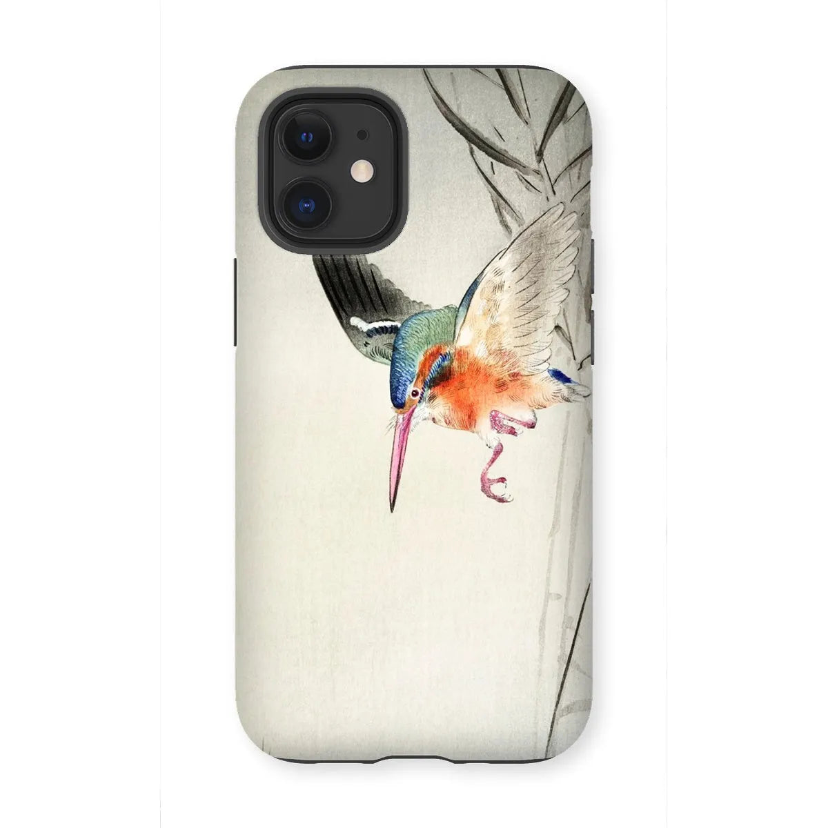 Kingfisher Hunting - Kachōe Bird Art Phone Case - Ohara Koson - Iphone 12 Mini / Matte - Mobile Phone Cases