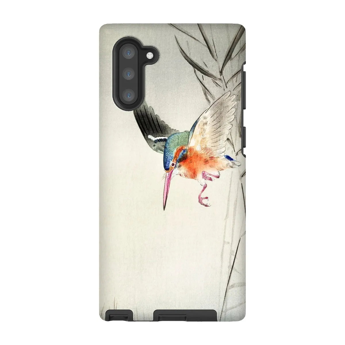 Kingfisher Hunting - Kachōe Bird Art Phone Case - Ohara Koson - Samsung Galaxy Note 10 / Matte - Mobile Phone Cases
