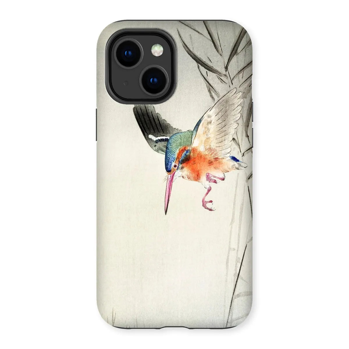 Kingfisher Hunting - Kachōe Bird Art Phone Case - Ohara Koson - Iphone 14 Plus / Matte - Mobile Phone Cases