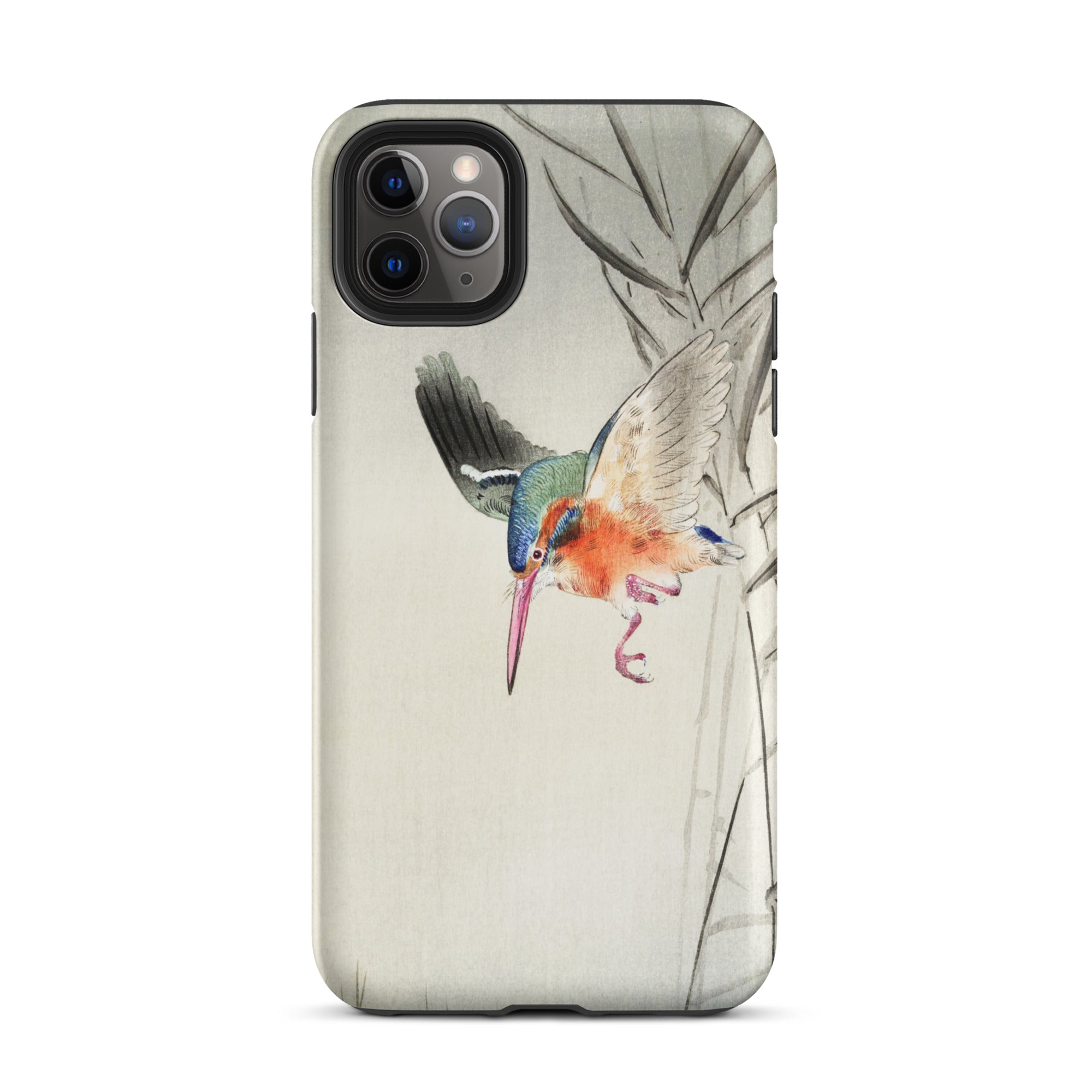 Kingfisher Hunting Ohara Koson Bird Art Iphone Case, 11 Pro Max / Matte, Bird Themed Phone Case