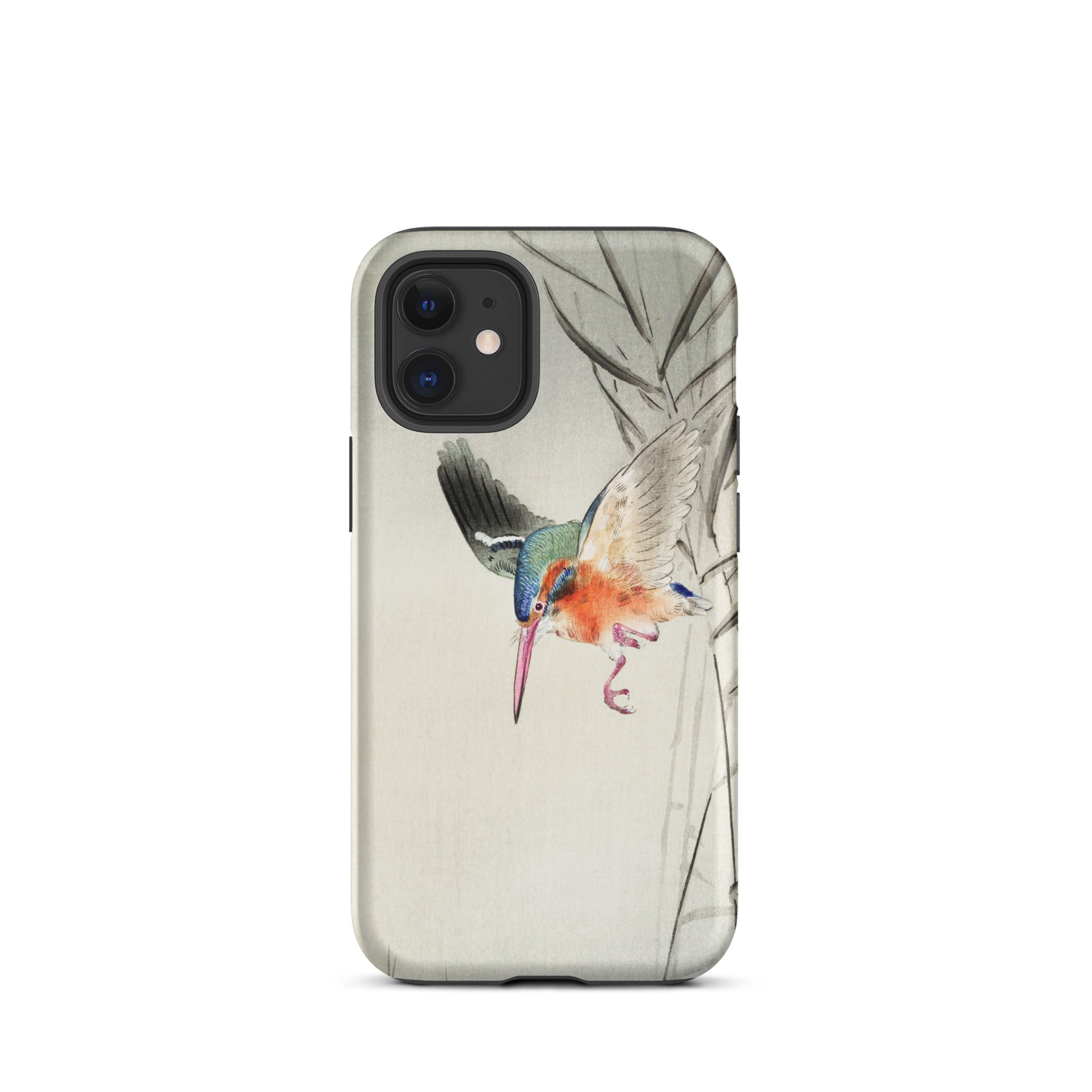 Kingfisher Hunting Ohara Koson Bird Art Iphone Case, 12 Mini / Matte, Bird Themed Phone Case