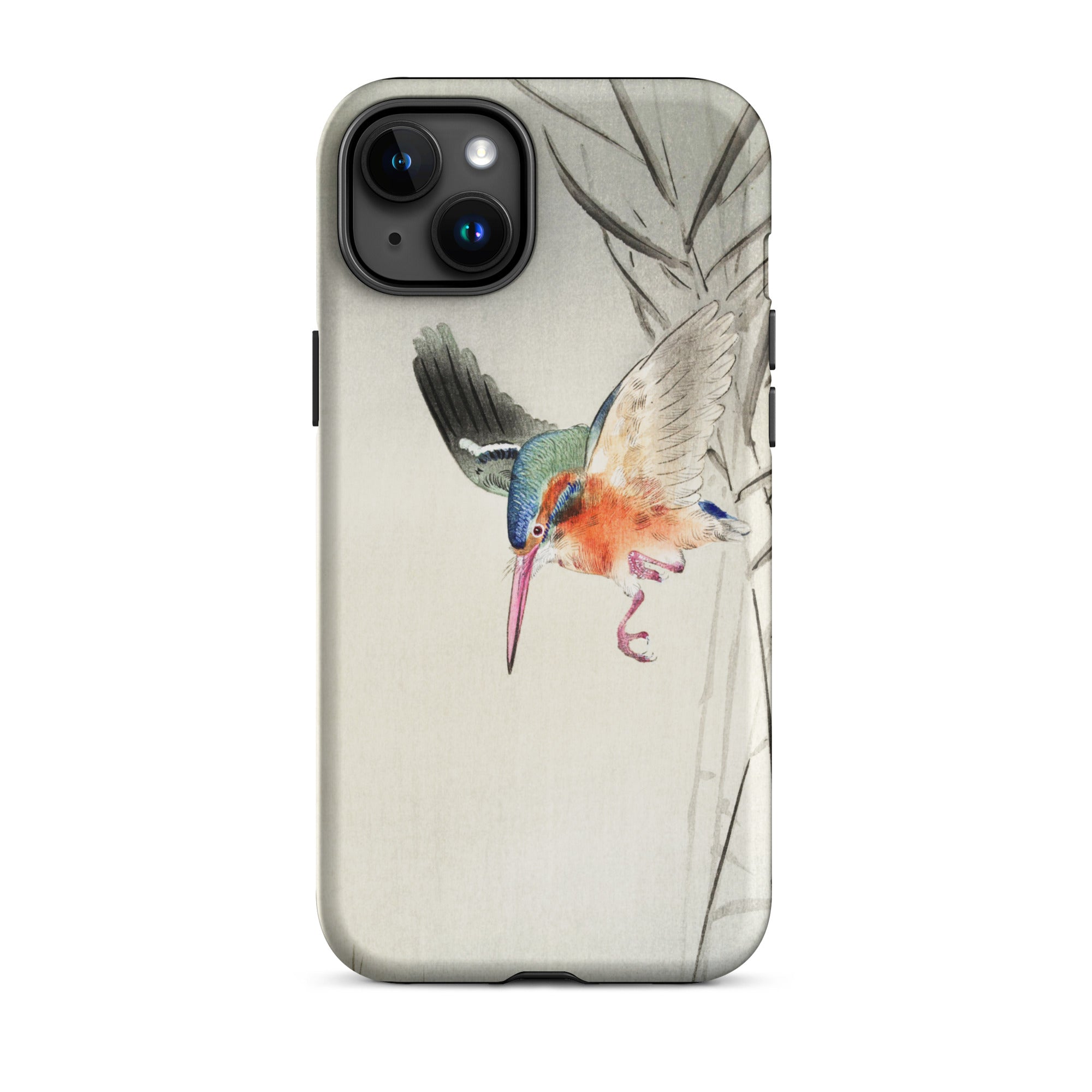 Kingfisher Hunting Ohara Koson Bird Art Iphone Case, 15 Plus / Matte, Iphone Case Bird Art