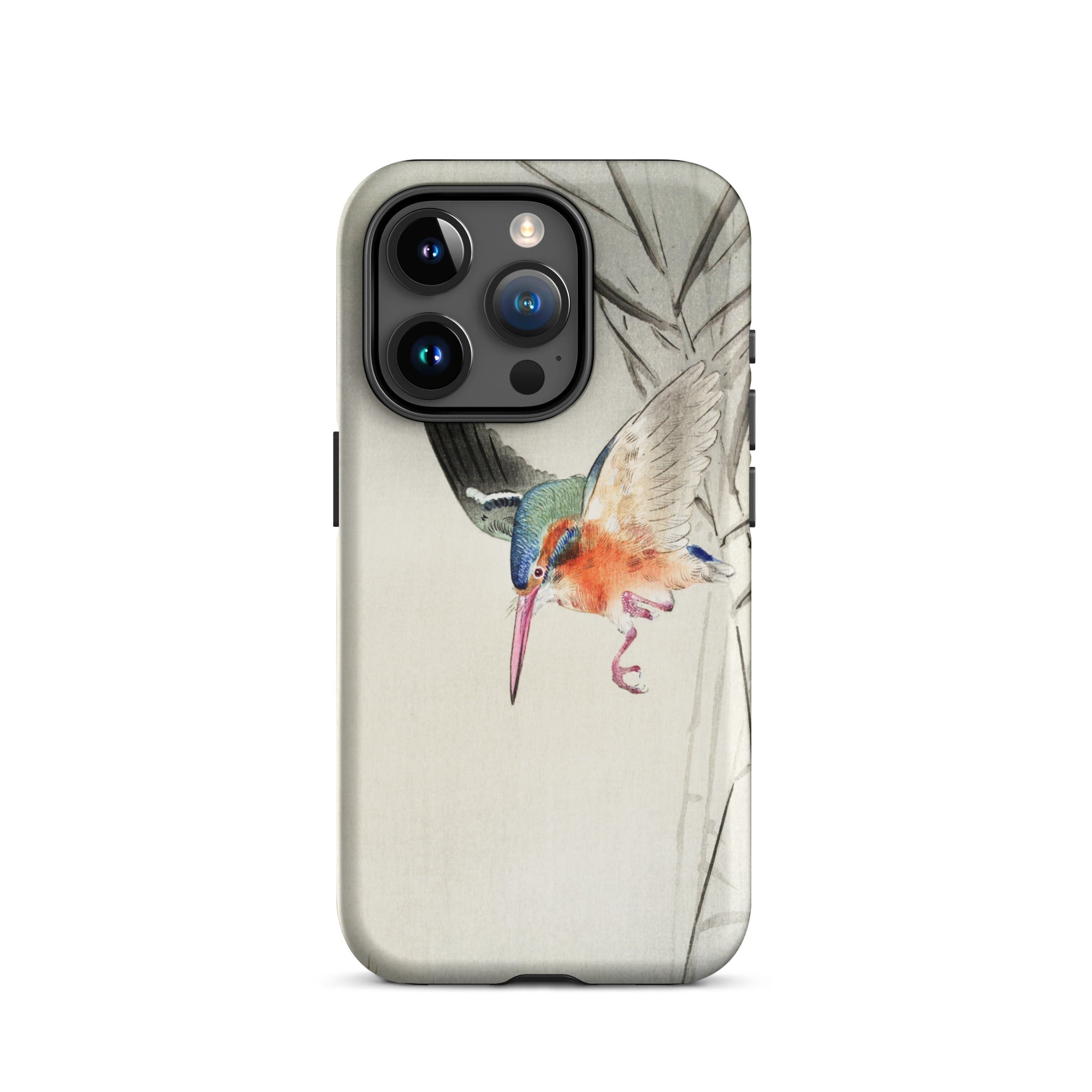 Kingfisher Hunting Ohara Koson Bird Art Iphone Case, 15 Pro / Matte, Bird Themed Phone Case